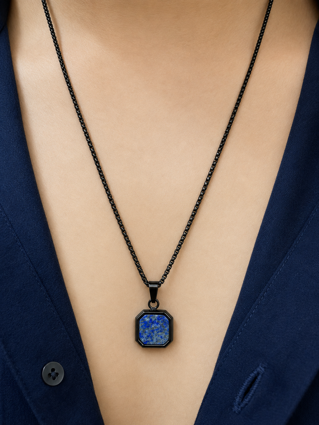 VANEZ Gem Stone Pendant Chains