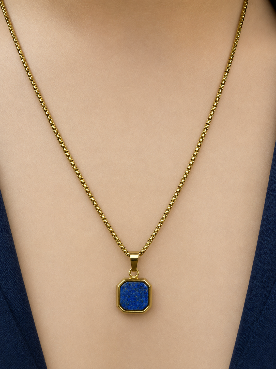 VANEZ Gem Stone Pendant Chains