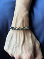 VANEZ Leather Chain Bracelet