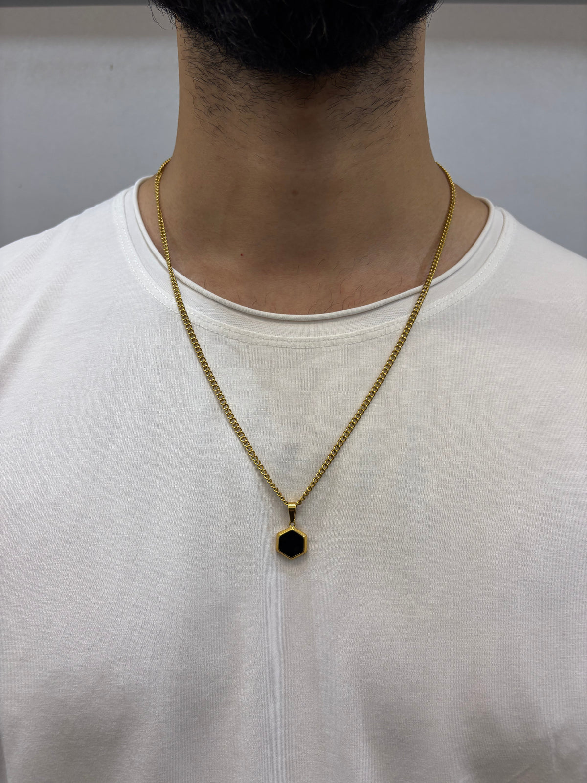 VANEZ Enamel Pendant Chain