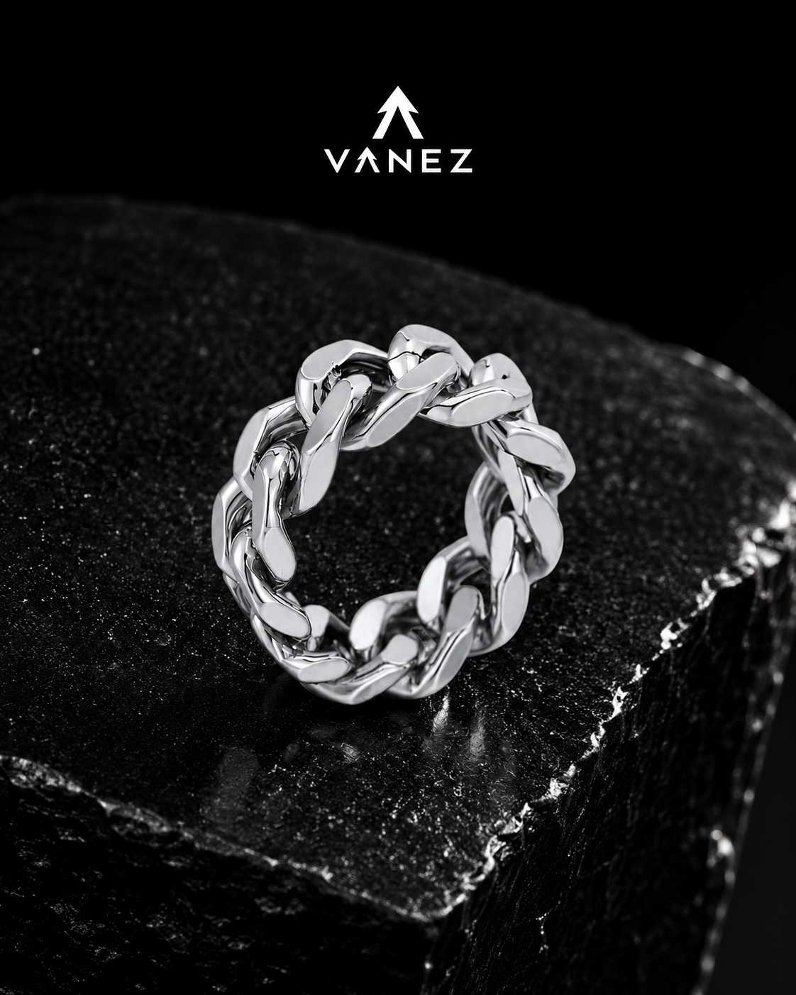 VANEZ Cuban Link Ring