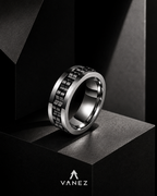 VANEZ Cuban Chain Cutout Ring