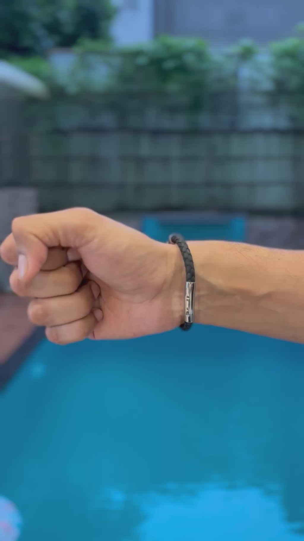 VANEZ Leather Chain Bracelet