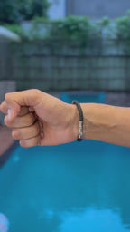VANEZ Leather Chain Bracelet