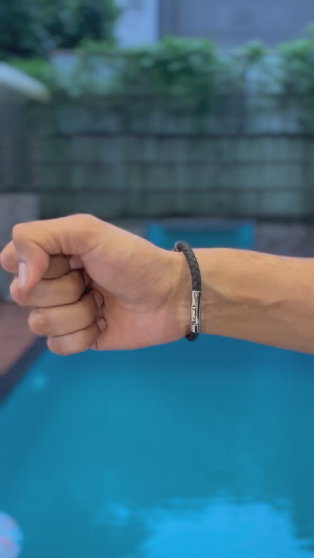 VANEZ Leather Chain Bracelet